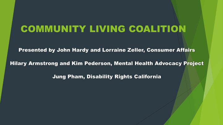 community living coalition