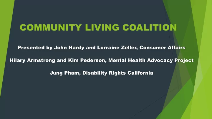 community living coalition
