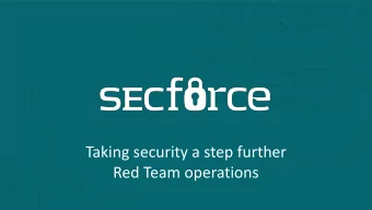 Taking security a step further  Red Team operations  ME  2  Geek  20 year of experience doing