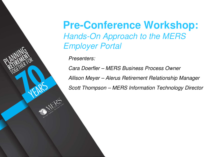 pre conference workshop