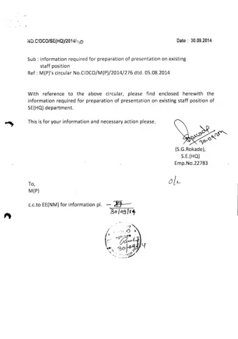 12309.2014  Date:  Work Activities Performed  1. Creation of Master data in SAP ie vendor,