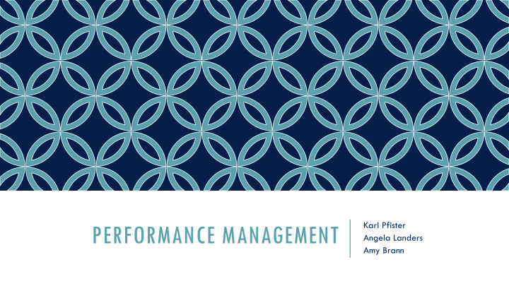 performance management