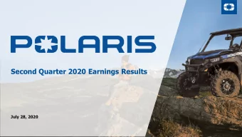 Second Quarter 2020 Earnings Results  July 28, 2020  Safe Harbor &amp; Non-GAAP Measures  Except