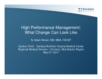 high performance management what change can look like
