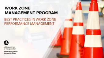BEST PRACTICES IN WORK ZONE  PERFORMANCE MANAGEMENT  Webinar Presenters  Jawad Paracha  FHWA