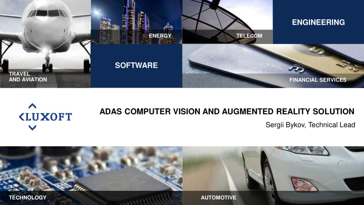 adas computer vision and augmented reality solution