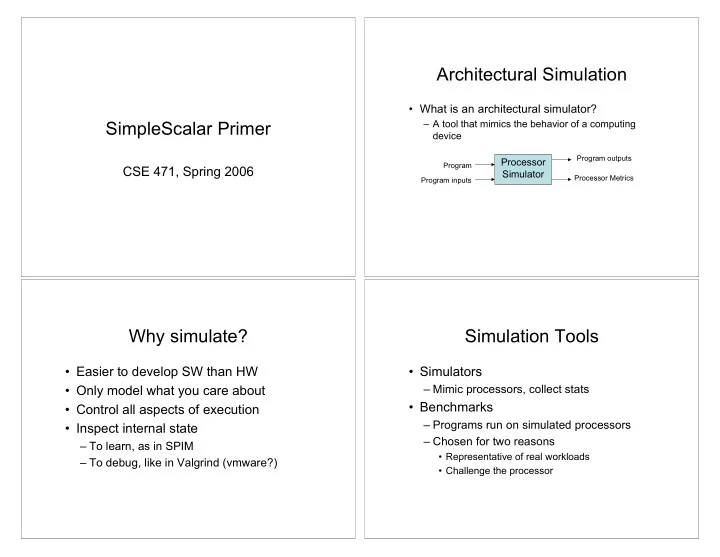 architectural simulation