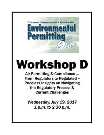 Biographical Information  Adam Ward, Vice President Environmental Affairs, Sustainability and