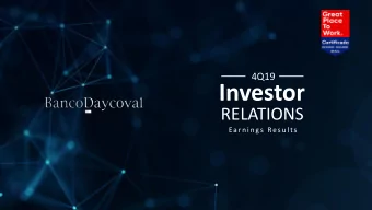 Investor  RELATIONS  Earn in g s Resu lts  Strategy oriented by Digital Transformation  CONTINUED