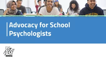 Advocacy for School  Psychologists  Topics  What is advocacy ?  What is our ethical