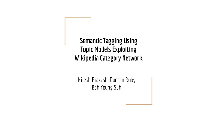 semantic tagging using topic models exploiting wikipedia