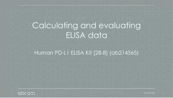 ELISA data  Human PD-L1 ELISA Kit [28-8] (ab214565)  October 2016  Standard ELISA  25 October 2016