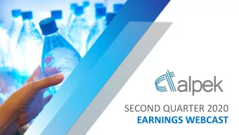 EARNINGS WEBCAST  Todays Speakers  Jos de Jess Valdez  Jos Carlos Pons  Alejandro Elizondo