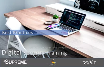 Digit  Digital al Se  Security  y Training  Topics Covered  Week 5  Week 1  Social Media