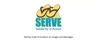 Dchas Code of Conduct on Images and Messages  Ireland  India  The  Philippines  Brazil