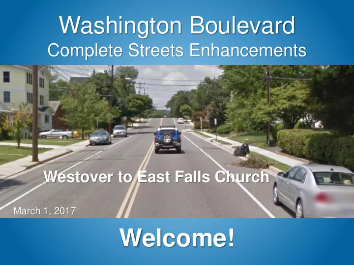 welcome arlington transportation projects