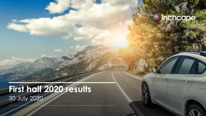 first half 2020 results
