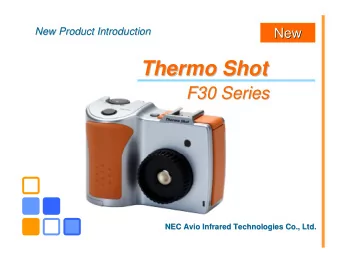 Thermo Shot  Thermo Shot  F30 Series  F30 Series  NEC Avio  Avio Infrared Technologies Co., Ltd.
