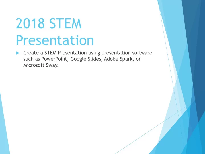 2018 stem presentation