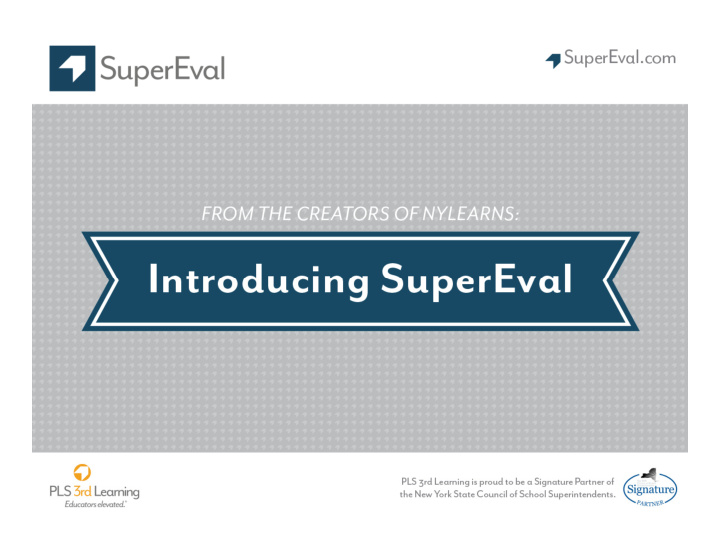 what is supereval