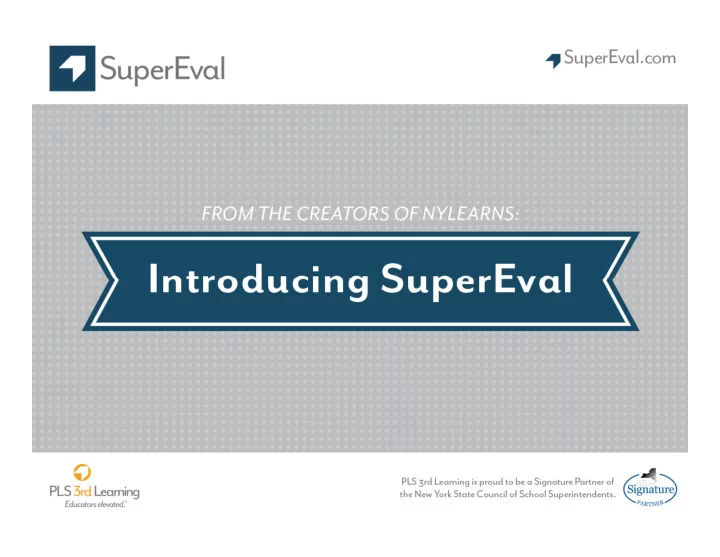 what is supereval