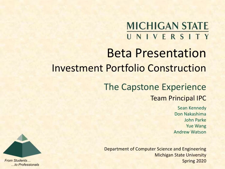 beta presentation