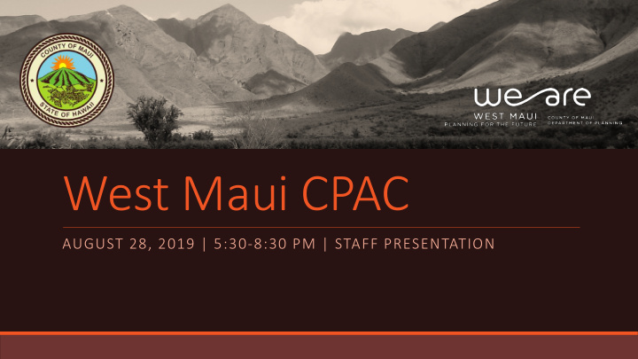 west maui cpac