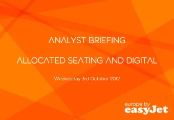 ALLOC  LLOCATED  ATED SE  SEATING  TING AND  ND DIGITAL  IGITAL  Wednesday 3rd October 2012  0  0