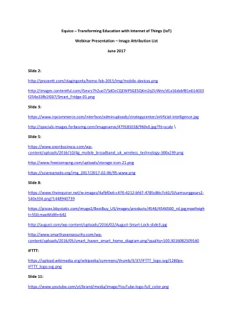 Equico  Transforming Education with Internet of Things (IoT)  Webinar Presentation  Image