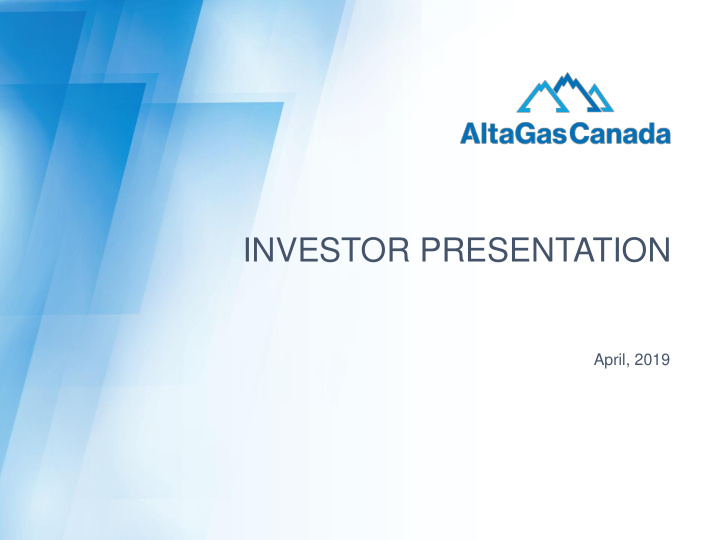 investor presentation