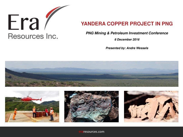 yandera copper project in png