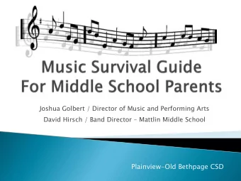 Plainview-Old Bethpage CSD  Expectations Change  Lessons  Students must remember when