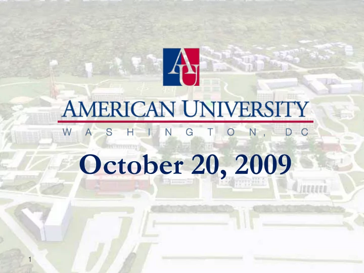 october 20 2009