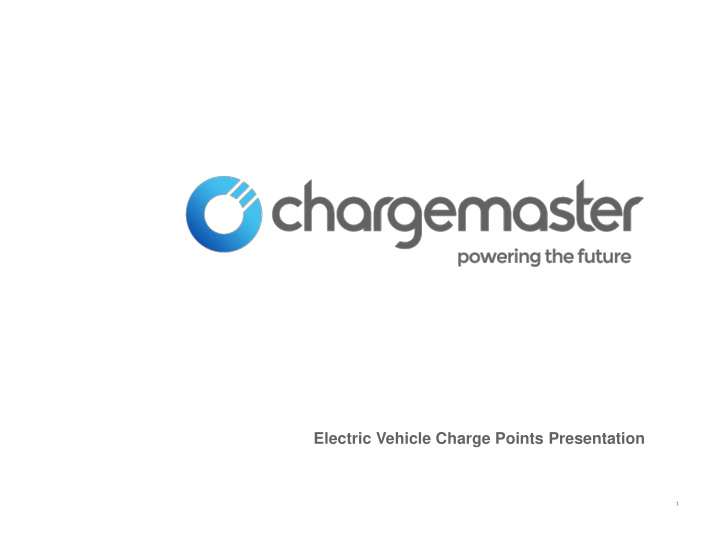 electric vehicle charge points presentation