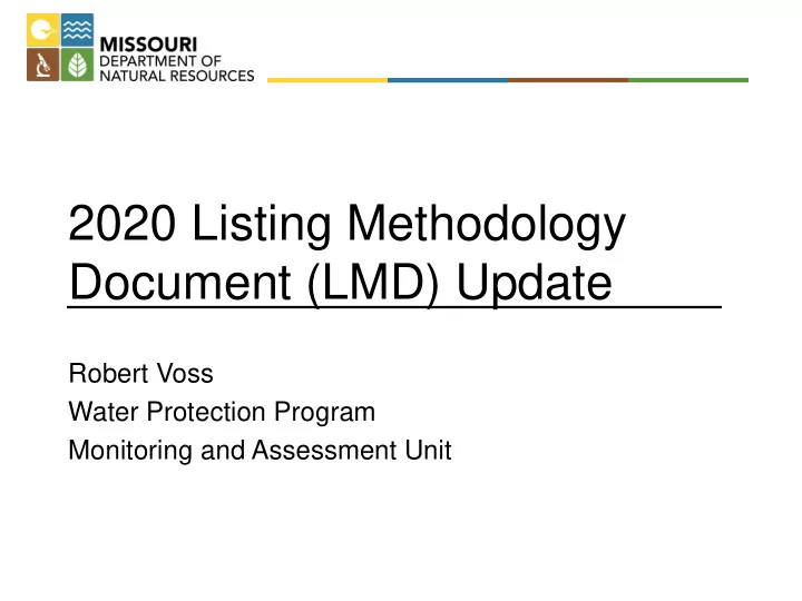 2020 listing methodology document lmd update