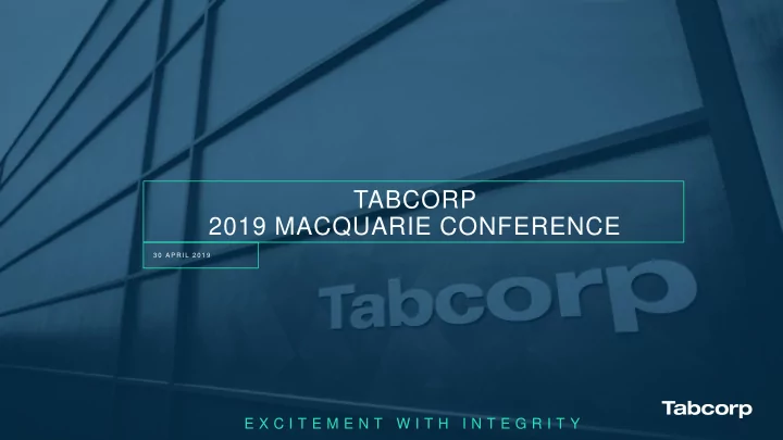 tabcorp 2019 macquarie conference