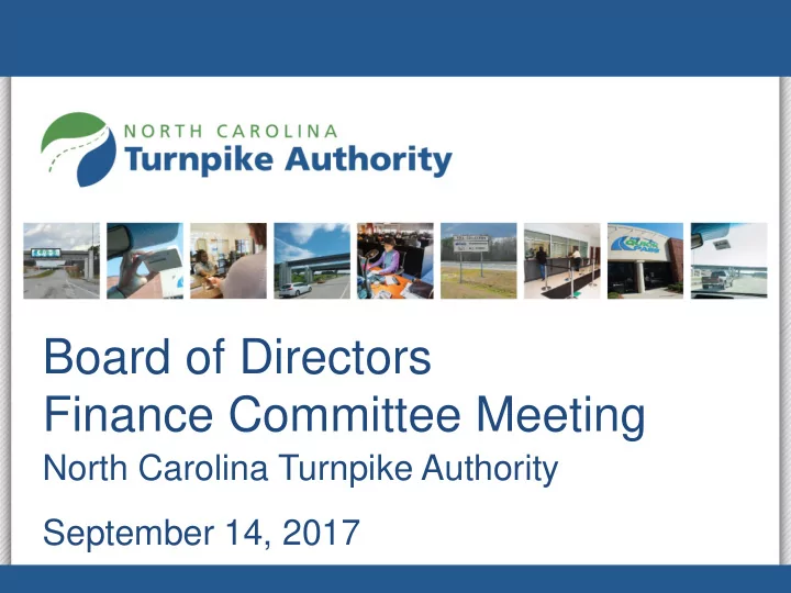 board of directors finance committee meeting