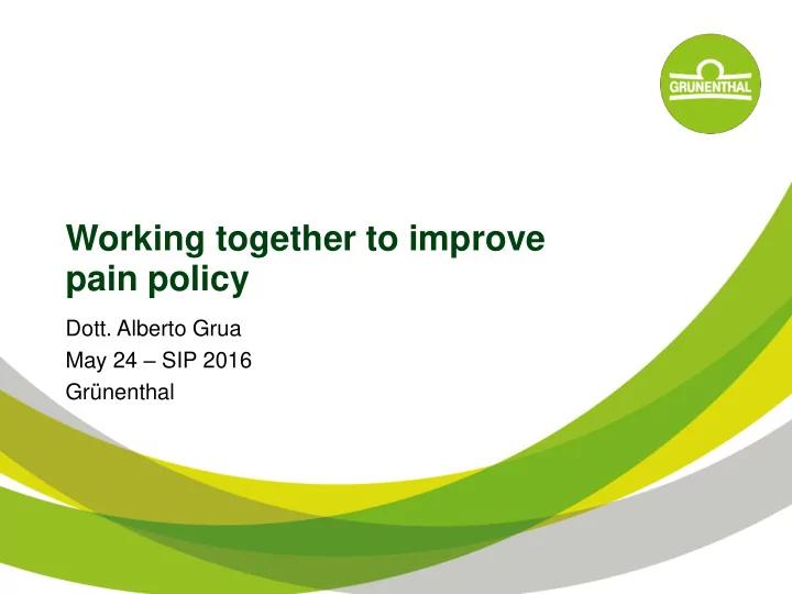 working together to improve