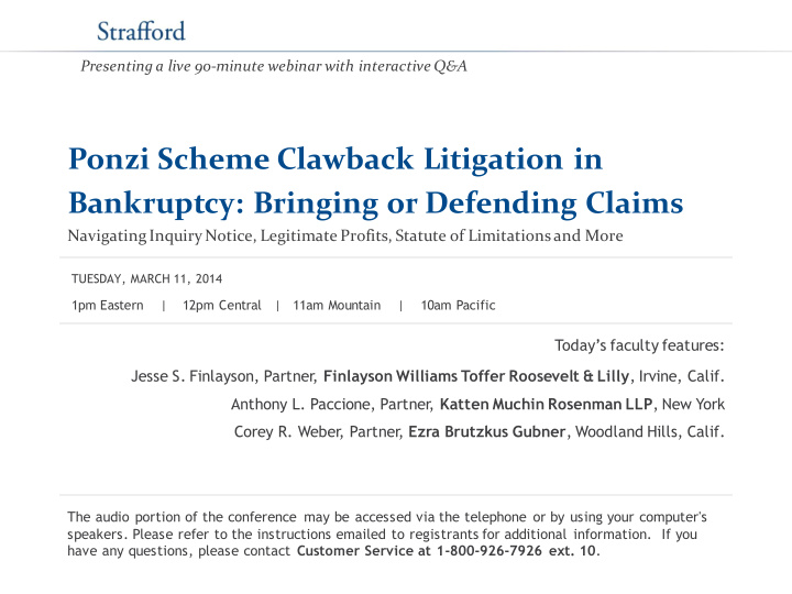 ponzi scheme clawback litigation in bankruptcy bringing