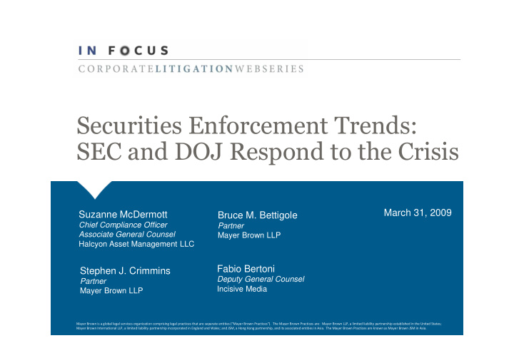 securities enforcement trends sec and doj respond to the