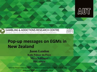 New Zealand  Jason Landon  Katie Palmer du Preez  Maria Bellringer  Max Abbott  Victorian