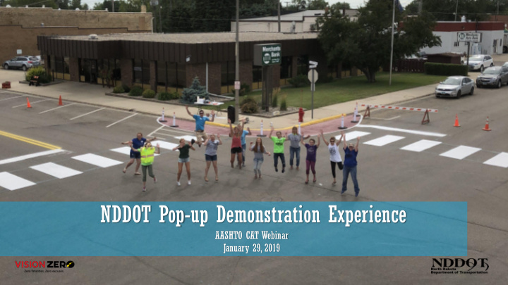 nddot pop up demonstration experience