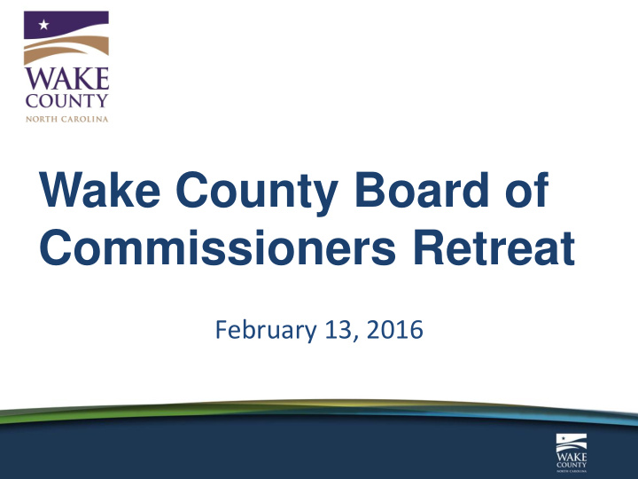 commissioners retreat