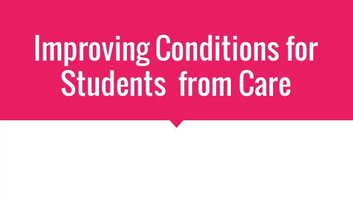 students from care what is child welfare