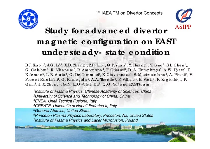 study for advanc e d dive r tor magne tic c onfigur ation