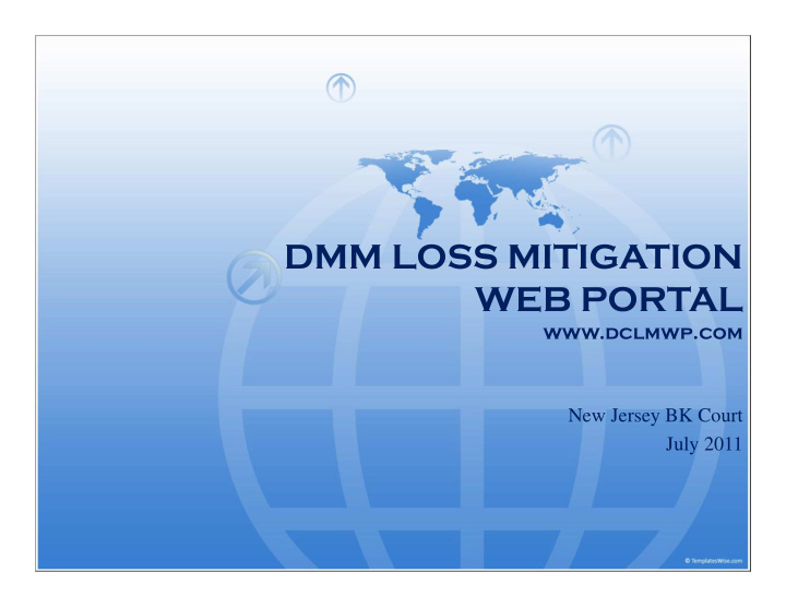 dmm loss mitigation web portal