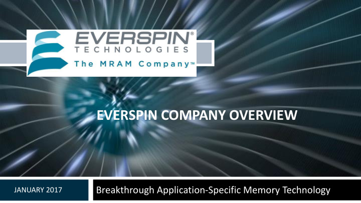 everspin company overview