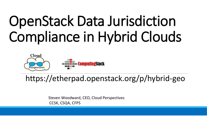openstack data jurisdiction compliance in hybrid clouds