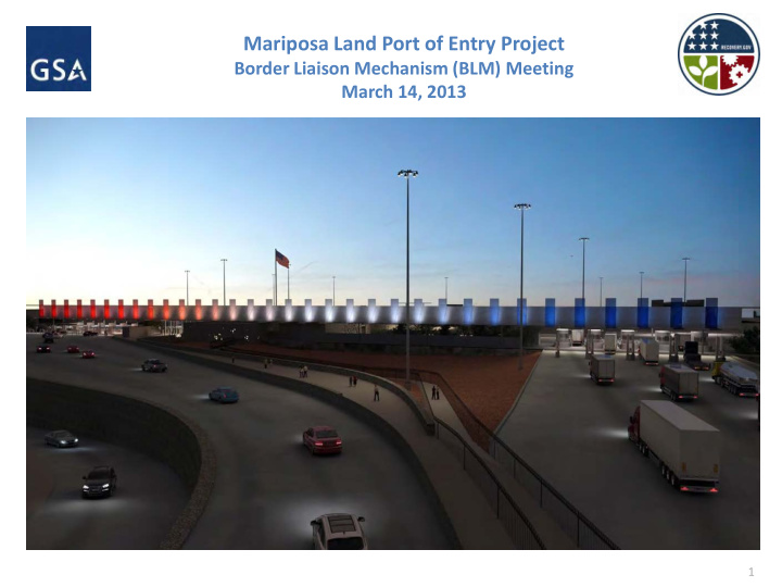 mariposa land port of entry project
