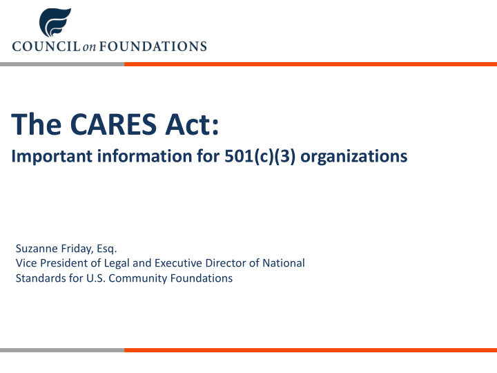 the cares act